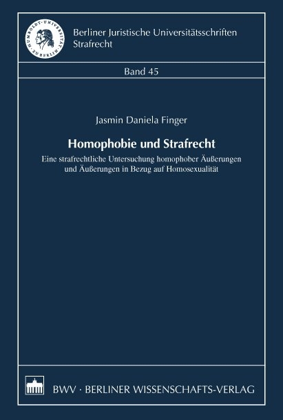 Homophobie und Strafrecht - Jasmin Finger