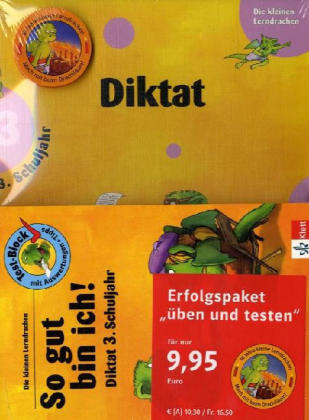 Erfolgspaket Diktat 3. Schuljahr, &Uuml;bungsheft u. Testblock