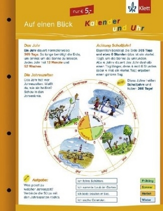 Auf einen Blick Kalender und Uhr