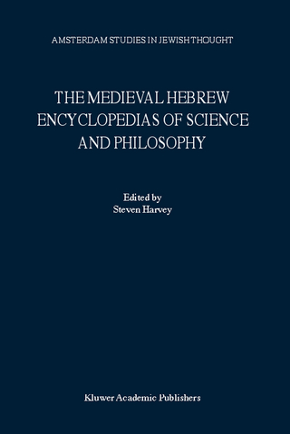 The Medieval Hebrew Encyclopedias of Science and Philosophy