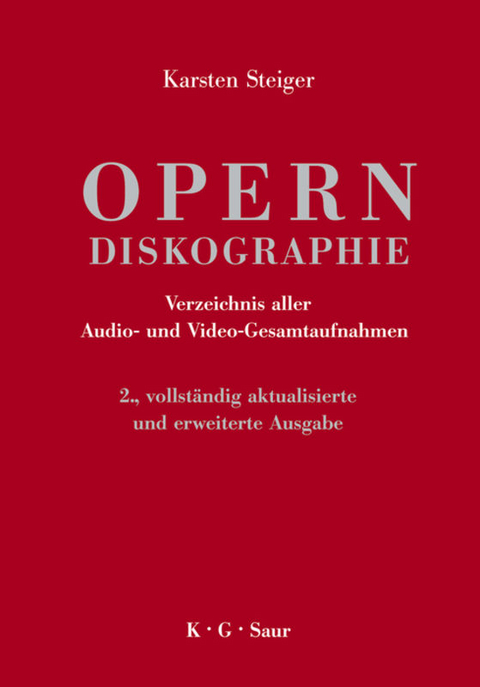 Opern-Diskographie - Karsten Steiger