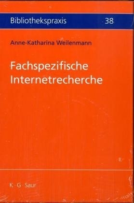 Fachspezifische Internetrecherche - Anne K Weilenmann