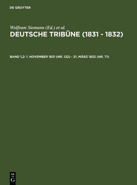 1. November 1831 (Nr. 122) - 21. M&auml;rz 1832 (Nr. 71)