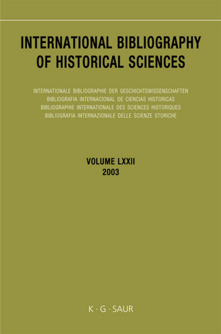 International Bibliography of Historical Sciences / 2003