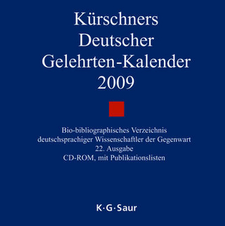 Kürschners Deutscher Gelehrten-Kalender. CD-ROM