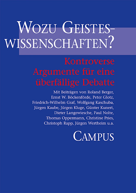 Wozu Geisteswissenschaften? - 
