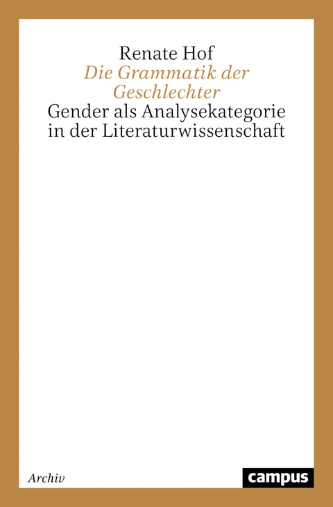 Die Grammatik der Geschlechter - Renate Hof