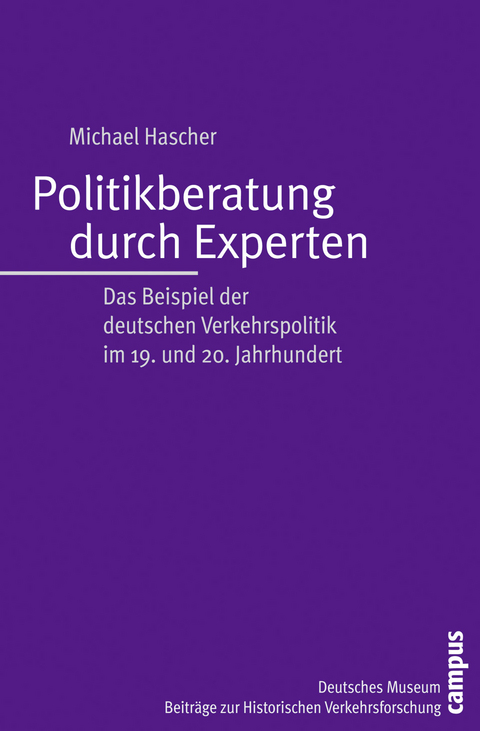 Politikberatung durch Experten - Michael Hascher