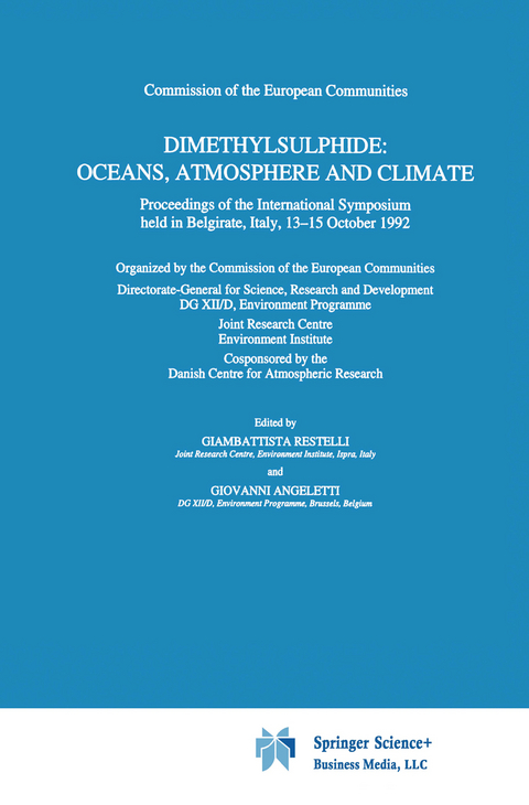 Dimethylsulphide: Oceans, Atmosphere and Climate - 