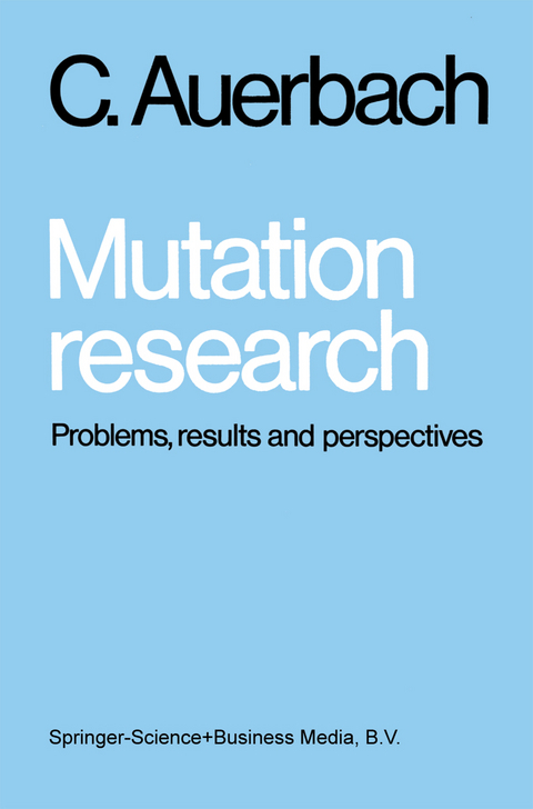 Mutation research - Charlotte Auerbach