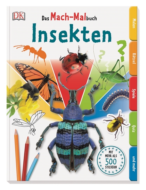 Das Mach-Malbuch Insekten