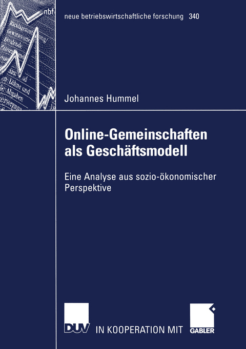 Online-Gemeinschaften als Gesch&auml;ftsmodell - Johannes Hummel