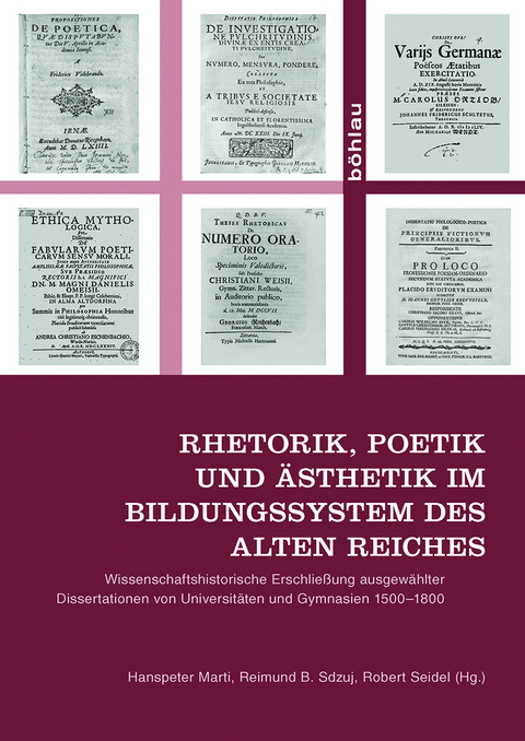 Rhetorik, Poetik und &Auml;sthetik im Bildungssystem des Alten Reiches - 