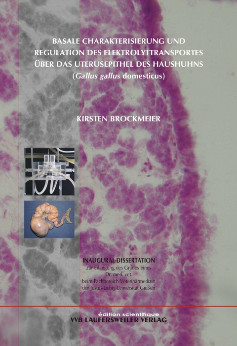 Basale Charakterisierung und Regulation des Elektrolyttransportes &uuml;ber das Uterusepithel des Haushuhns (Gallus gallus domesticus) - Kirsten Brockmeier