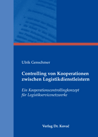 Controlling von Kooperationen zwischen Logistikdienstleistern