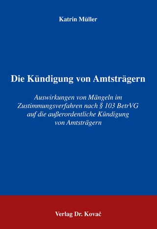 Die Kündigung von Amtsträgern