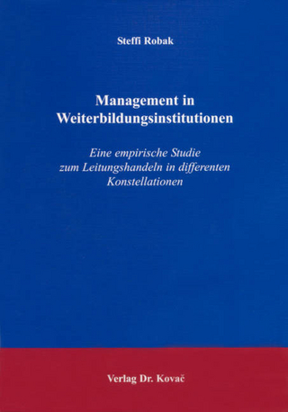 Management in Weiterbildungsinstitutionen