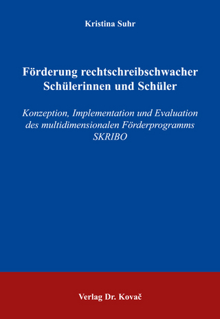 Förderung rechtschreibschwacher Schülerinnen und Schüler