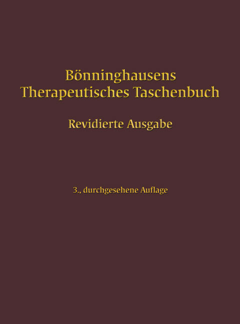 B&ouml;nninghausens Therapeutisches Taschenbuch - Klaus-Henning Gypser