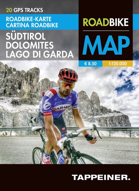 Roadbike Karte S&uuml;dtirol Dolomites Lago di Garda