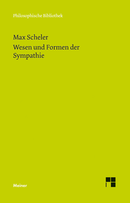 Wesen und Formen der Sympathie - Max Scheler