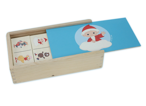 Holz-Domino "Unser Sandm&auml;nnchen und seine Freunde" - 