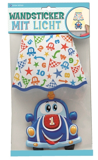 Trötsch Wandsticker mit Licht Auto