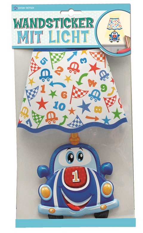 Tr&ouml;tsch Wandsticker mit Licht Auto