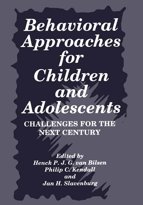 Behavioral Approaches for Children and Adolescents - 