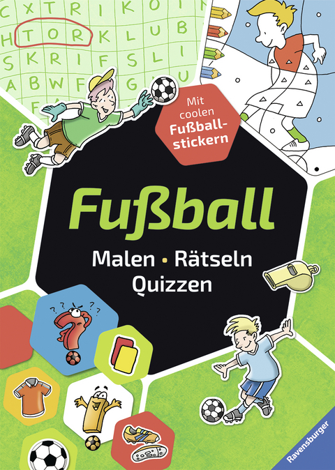 Fu&szlig;ball. Malen - R&auml;tseln - Quizzen - Falko Honnen, Philip Kiefer