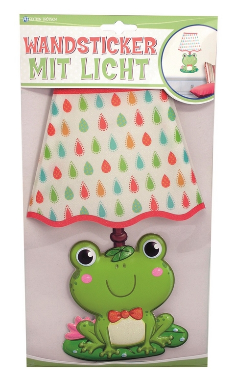 Wandsticker mit Licht "Frosch"