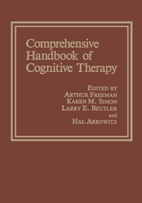 Comprehensive Handbook of Cognitive Therapy - 