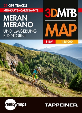 Moutainbike-Karte Meran und Umgebung. Cartina Mountainbike Merano e Dintorni