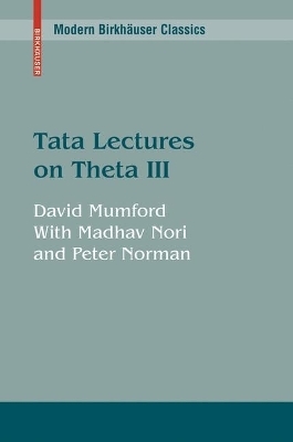 Tata Lectures on Theta - David Mumford