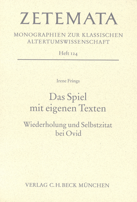 Zetemata / Das Spiel mit eigenen Texten - Irene Frings