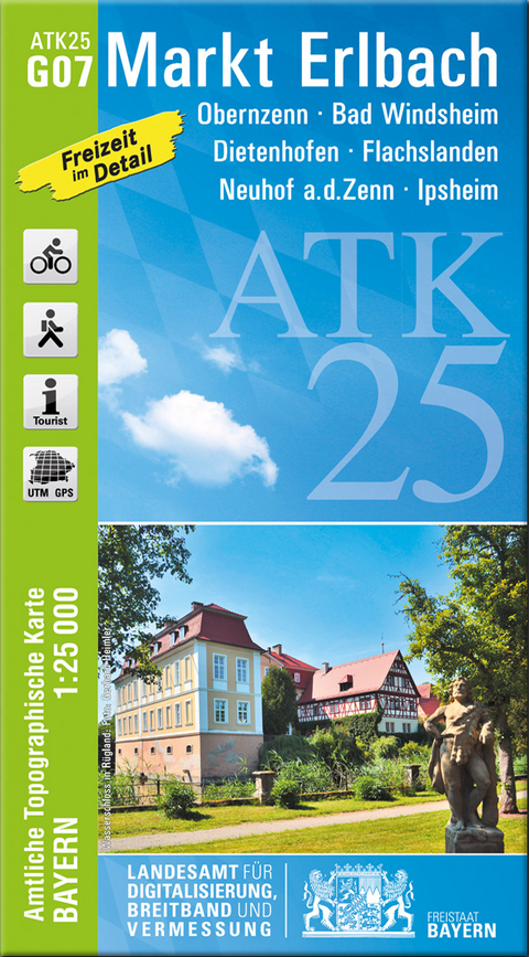 ATK25-G07 Markt Erlbach (Amtliche Topographische Karte 1:25000)
