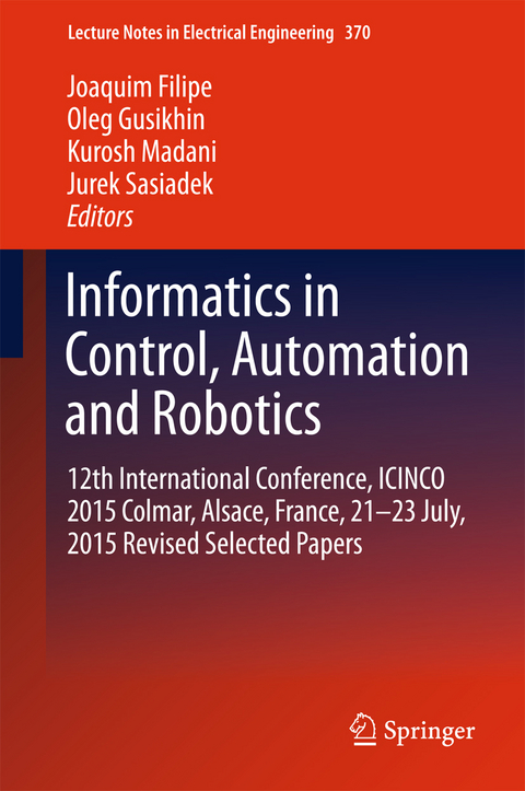 Informatics in Control, Automation and Robotics - 