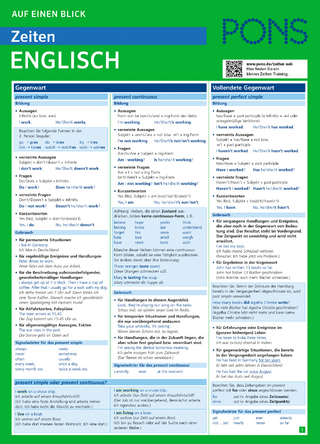 PONS Zeiten auf einen Blick Englisch