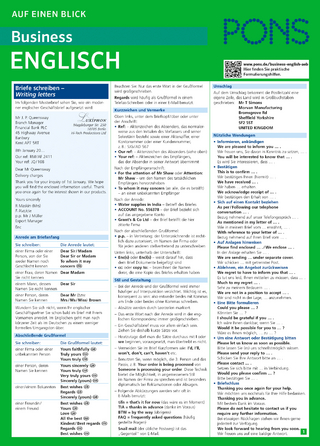 PONS Business English auf einen Blick