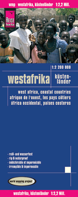 Reise Know-How Landkarte Westafrika, K&uuml;stenl&auml;nder (1:2.200.000) : Senegal bis Nigeria - Reise Know-How Verlag Reise Know-How Verlag Peter Rump