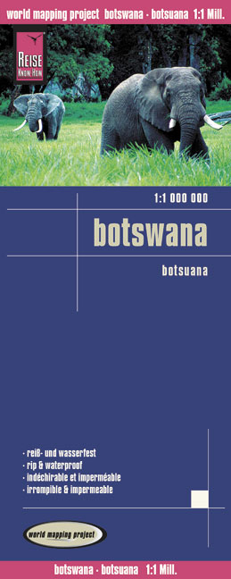Reise Know-How Landkarte Botswana (1:1.000.000): GPS-tauglich, rei&szlig;- und wasserfest - Peter Rump Verlag