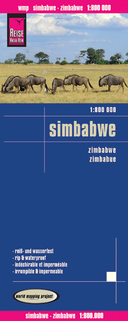 Reise Know-How Landkarte Simbabwe (1:800.000)