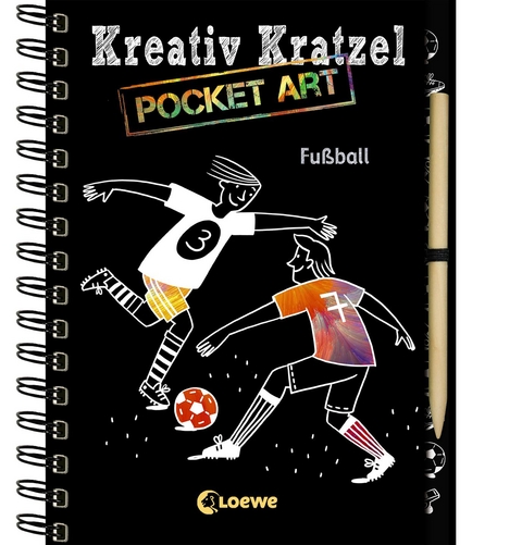 Kreativ-Kratzel Pocket Art: Fu&szlig;ball