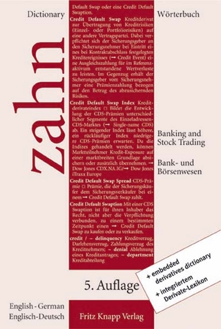 Wörterbuch für das Bank- und Börsenwesen - Englisch-Deutsch