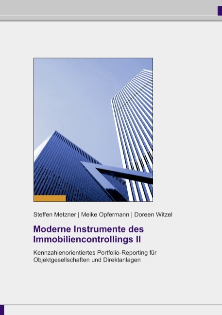 Moderne Instrumente des Immobiliencontrollings II - Steffen Metzner, Meike Opfermann, Doreen Witzel