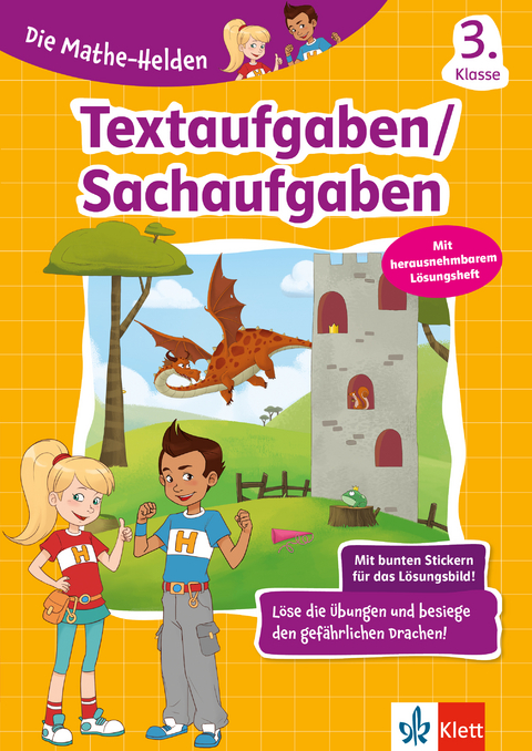 Klett Die Mathe-Helden: Textaufgaben/Sachaufgaben 3. Klasse