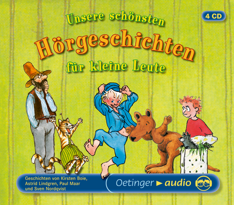 Unsere sch&ouml;nsten H&ouml;rgeschichten f&uuml;r kleine Leute (4 CD) - Sven Nordqvist, Paul Maar, Astrid Lindgren, Kirsten Boie
