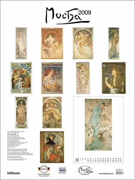 2009 Mucha Poster Calendar