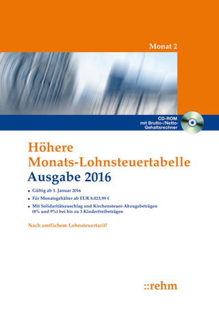 Höhere Monats-Lohnsteuertabelle 2016