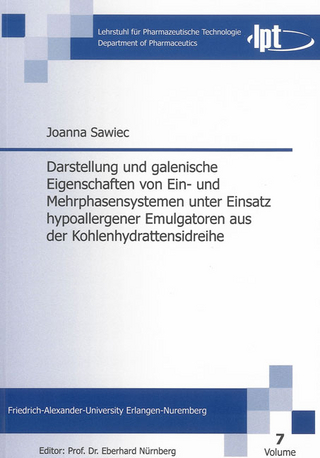 Darstellung und galenische Eigenschaften von Ein- und Mehrphasensystemen unter Einsatz hypoallergener Emulgatoren aus der Kohlenhydrattensidreihe